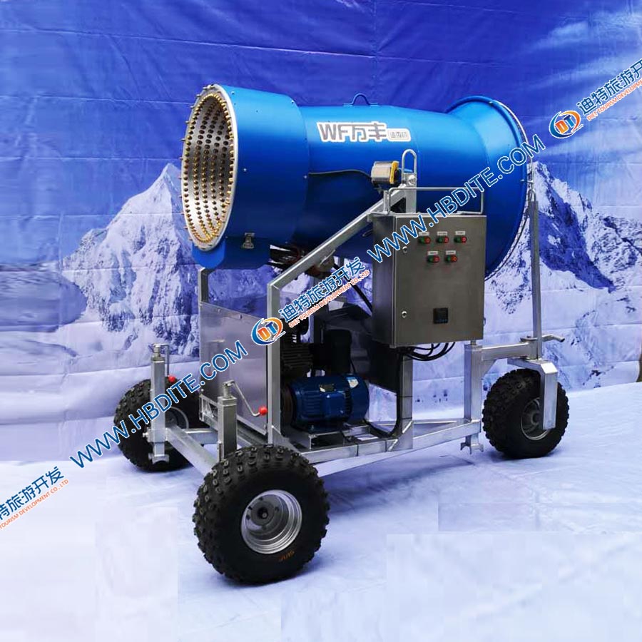 人工造雪機讓您身臨其境享受滑雪樂趣